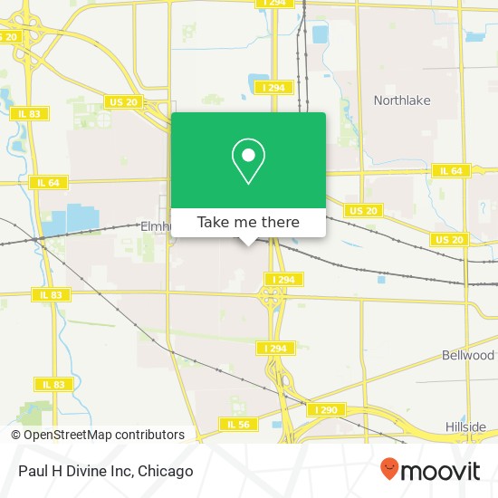 Paul H Divine Inc map