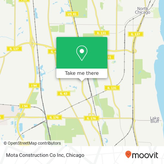 Mota Construction Co Inc map