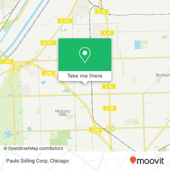 Pauls Siding Corp map