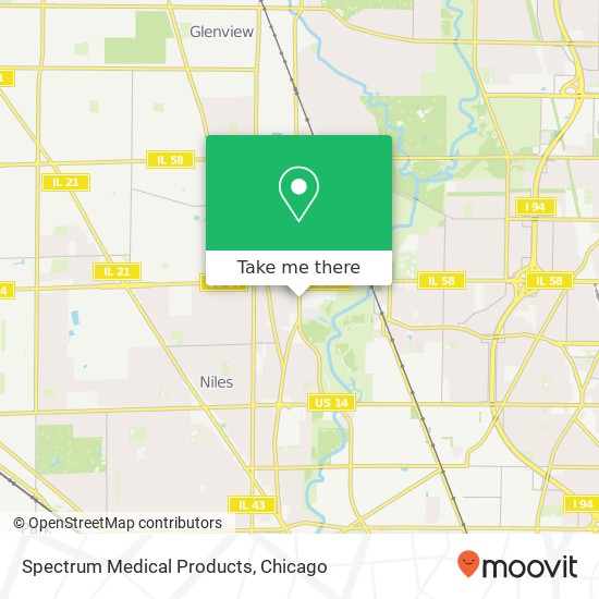 Spectrum Medical Products map