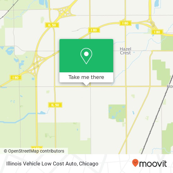 Illinois Vehicle Low Cost Auto map