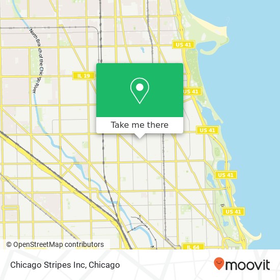 Chicago Stripes Inc map