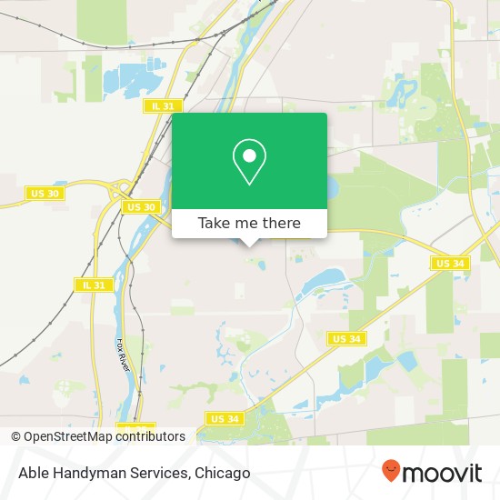 Able Handyman Services map