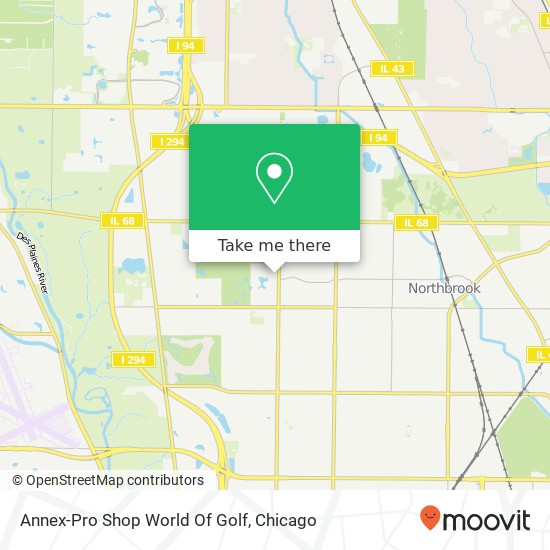 Annex-Pro Shop World Of Golf map