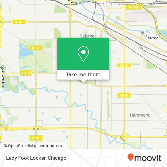 Lady Foot Locker map