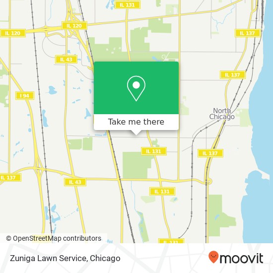 Zuniga Lawn Service map