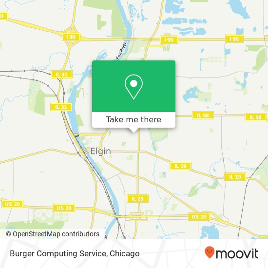 Burger Computing Service map