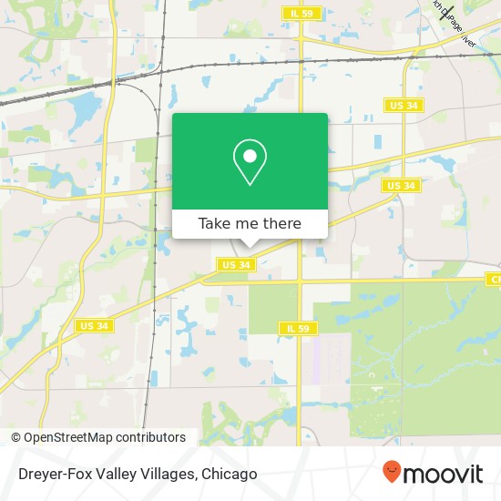 Mapa de Dreyer-Fox Valley Villages