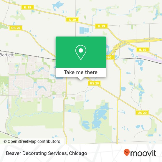 Mapa de Beaver Decorating Services