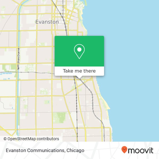 Evanston Communications map