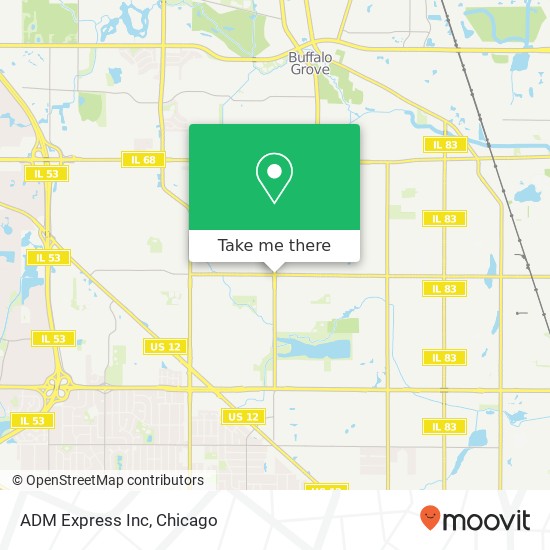 ADM Express Inc map
