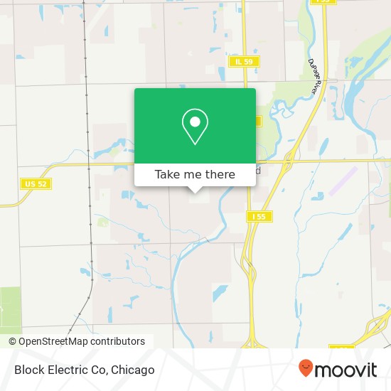 Block Electric Co map