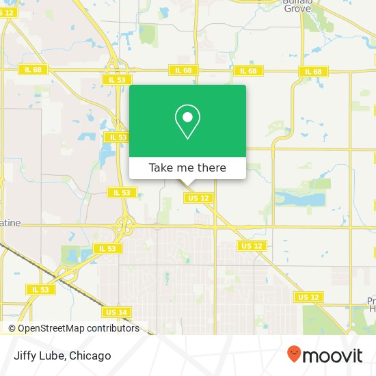 Jiffy Lube map