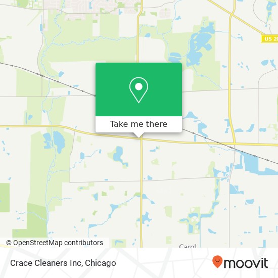 Crace Cleaners Inc map