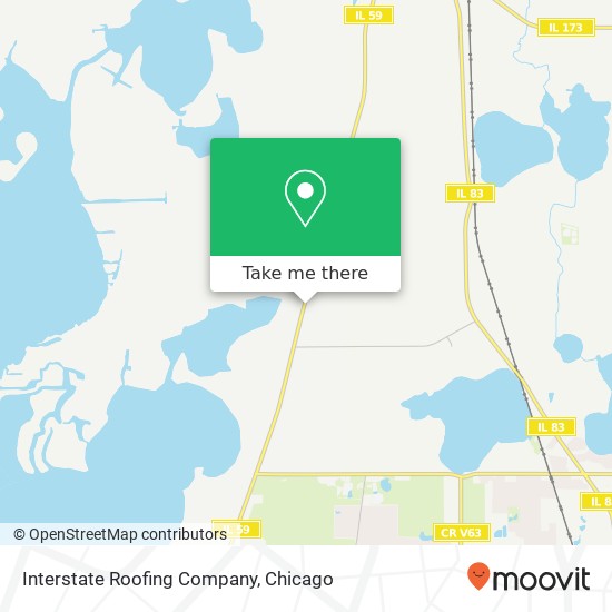Interstate Roofing Company map