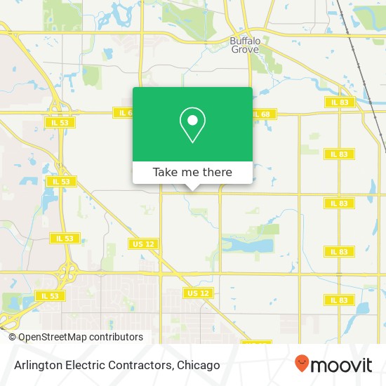 Arlington Electric Contractors map