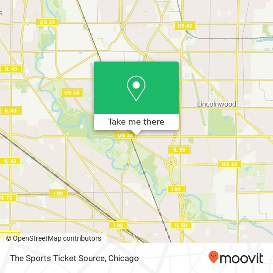 The Sports Ticket Source map