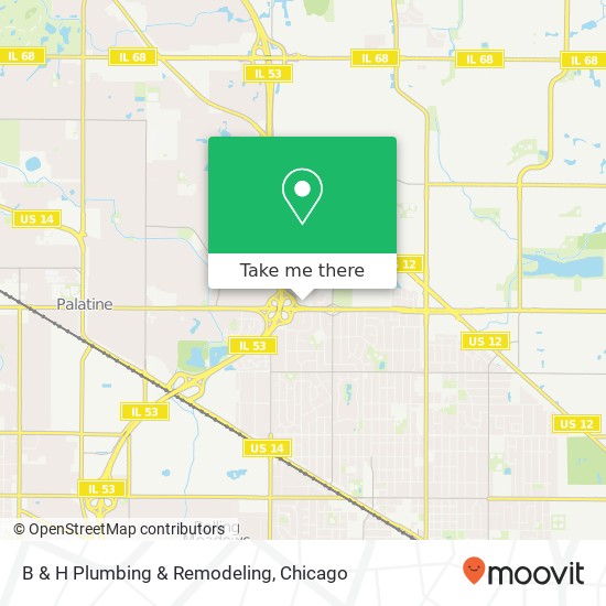 B & H Plumbing & Remodeling map