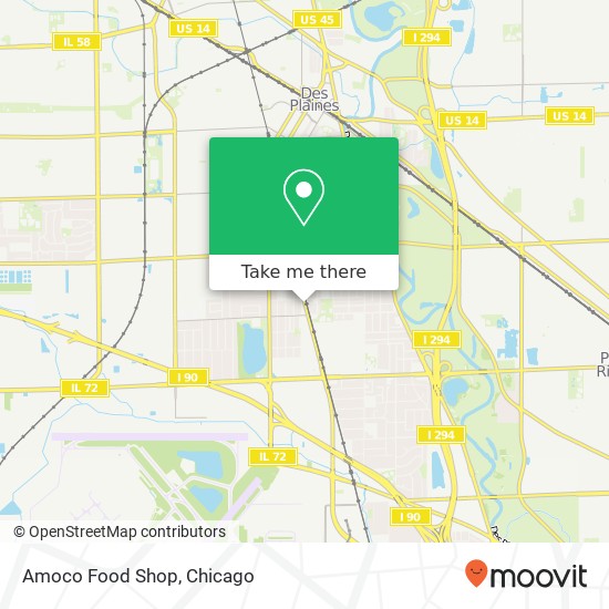 Amoco Food Shop map