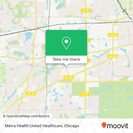 Metra Health-United Healthcare map