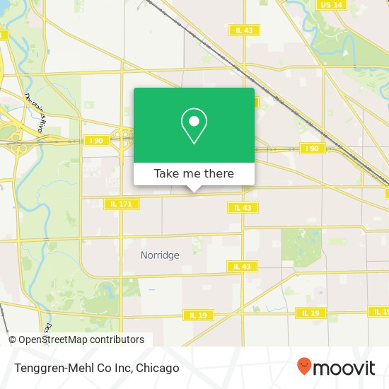 Mapa de Tenggren-Mehl Co Inc