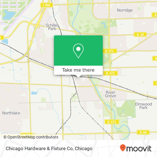 Mapa de Chicago Hardware & Fixture Co