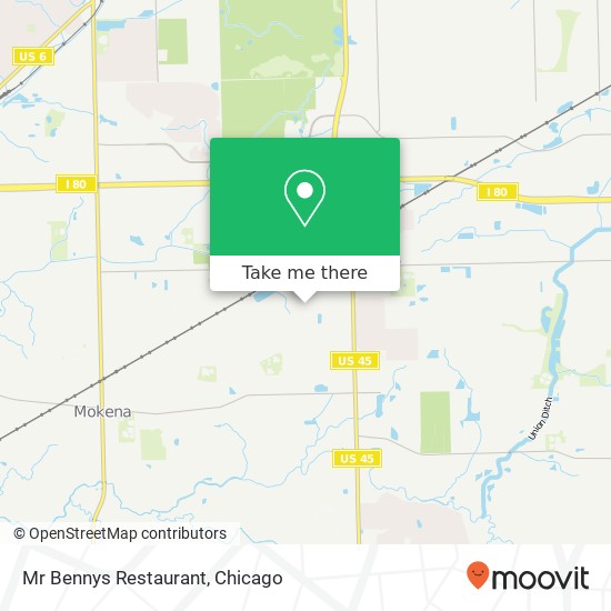 Mr Bennys Restaurant map