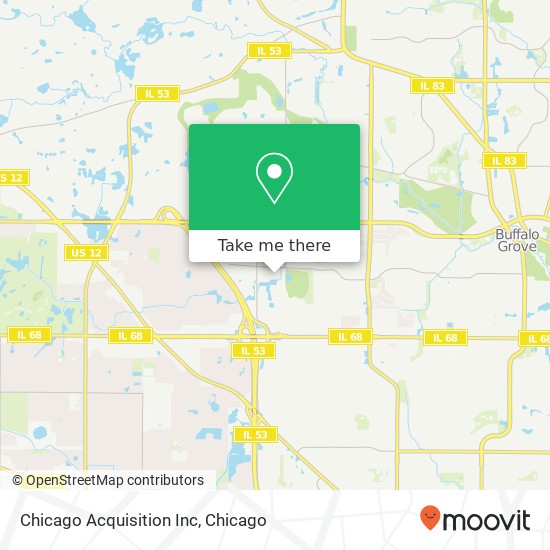 Chicago Acquisition Inc map