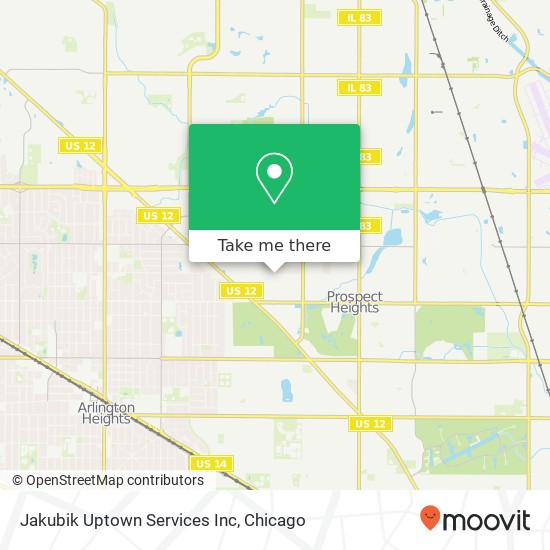 Jakubik Uptown Services Inc map