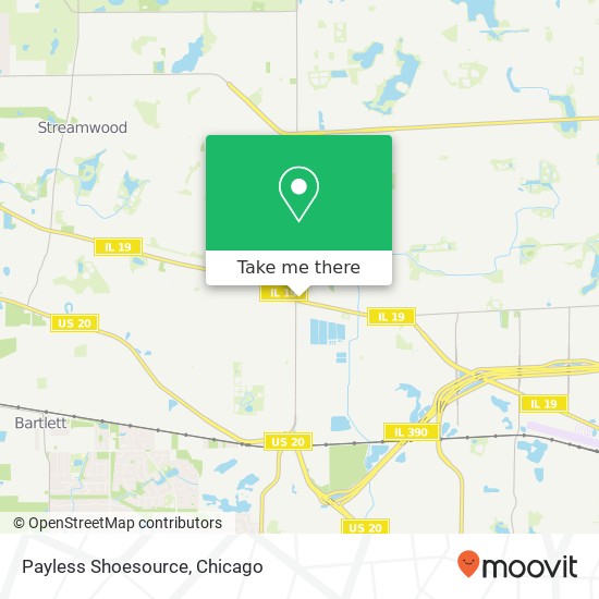 Payless Shoesource map