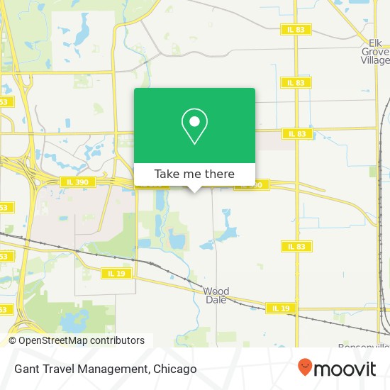 Gant Travel Management map