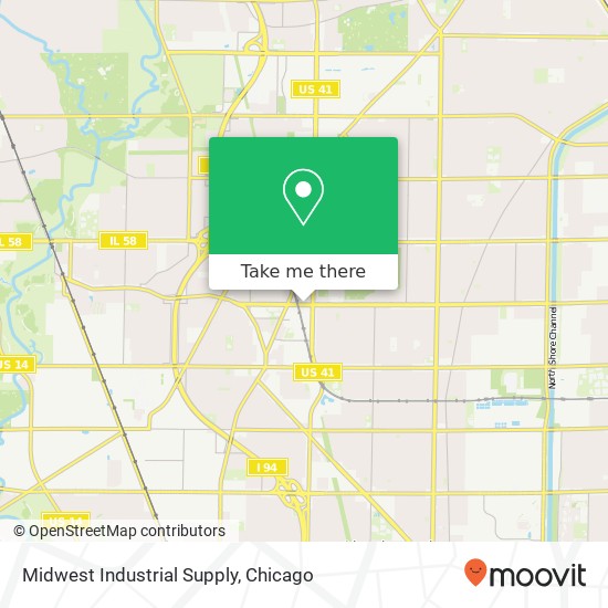Mapa de Midwest Industrial Supply