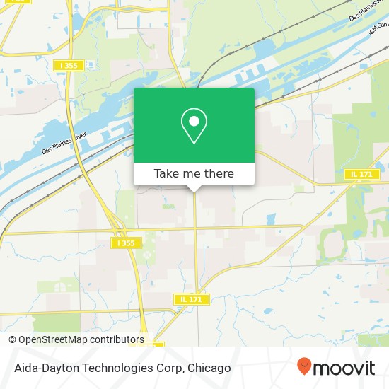 Mapa de Aida-Dayton Technologies Corp