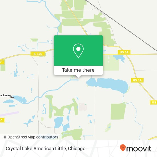 Mapa de Crystal Lake American Little