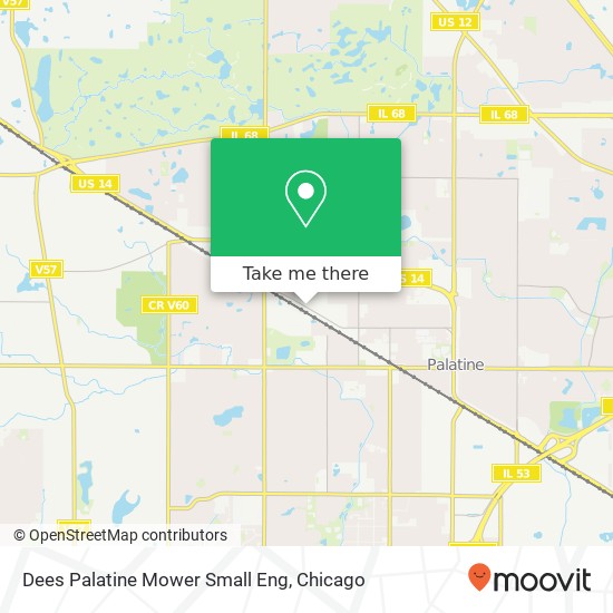 Dees Palatine Mower Small Eng map