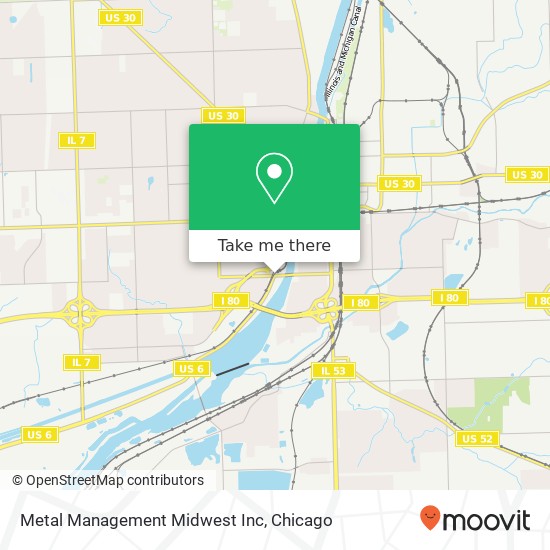 Metal Management Midwest Inc map