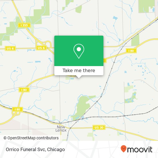 Orrico Funeral Svc map