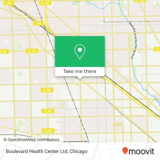 Boulevard Health Center Ltd map