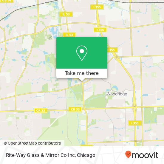 Mapa de Rite-Way Glass & Mirror Co Inc