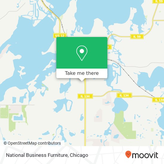 Mapa de National Business Furniture