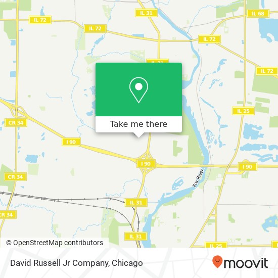 Mapa de David Russell Jr Company