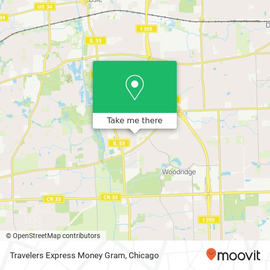 Mapa de Travelers Express Money Gram