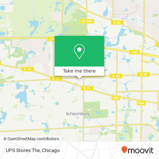 Mapa de UPS Stores The