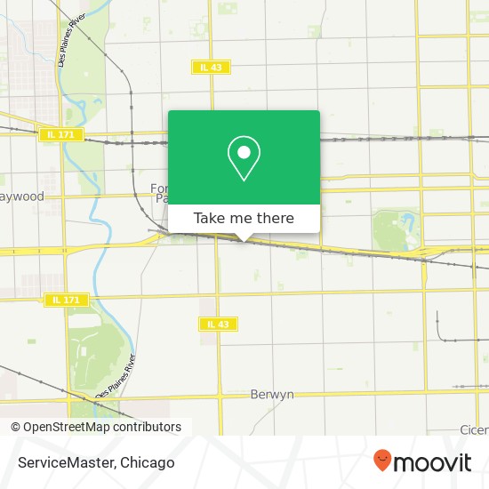 ServiceMaster map