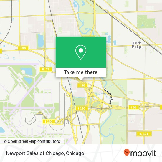 Newport Sales of Chicago map