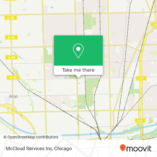 Mapa de McCloud Services Inc