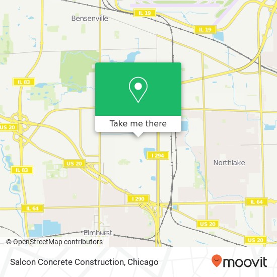 Salcon Concrete Construction map