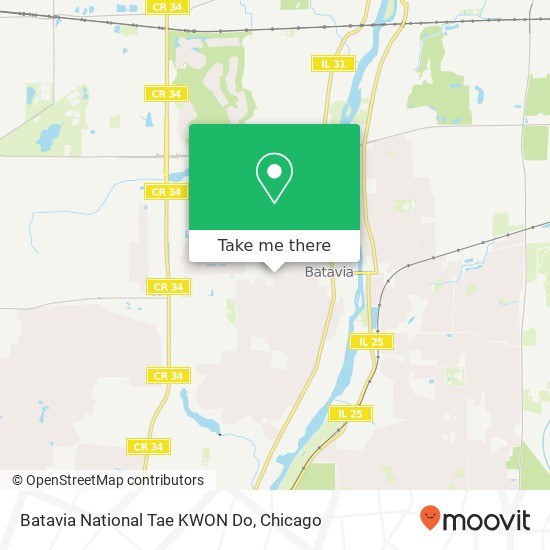 Batavia National Tae KWON Do map