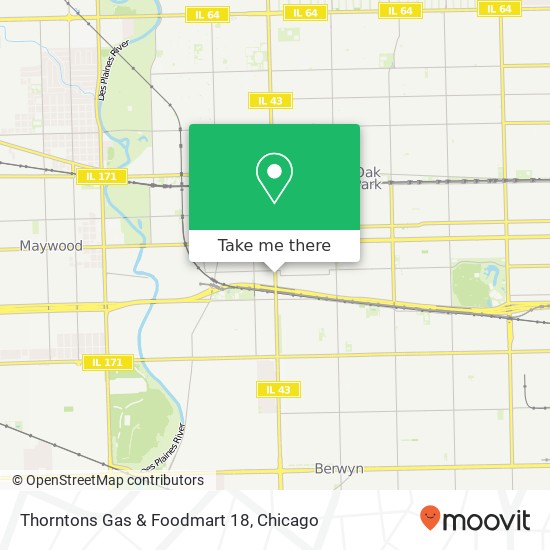 Thorntons Gas & Foodmart 18 map