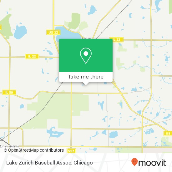 Mapa de Lake Zurich Baseball Assoc